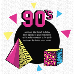 90s forever design icon vector illustration graphic