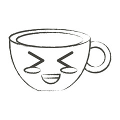 Kawaii coffee mug icon