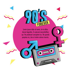 90s forever design icon vector illustration graphic