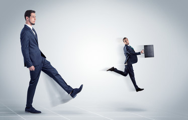 Fototapeta premium Young businessman fired by boss