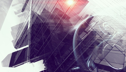 Naklejka premium In rythm of modern life