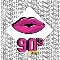 90s forever design icon vector illustration graphic