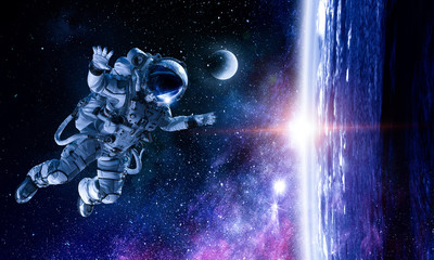 Astronaut on space mission