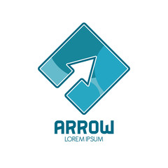 Arrow abstract symbol icon vector illustration graphic