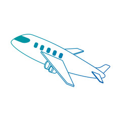 airplane taking off icon vector illustration design