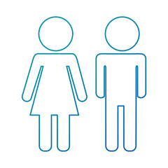 couple silhouette isolated icon vector illustration design