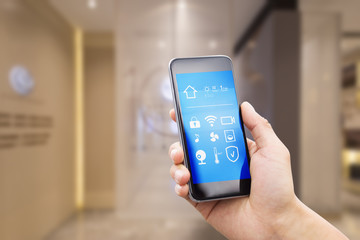 smart home system on smart phone