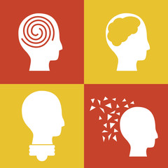 Creative minds and ideas icon vector illustration graphic