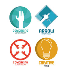 Fototapeta premium Identity symbols set icon vector illustration graphic