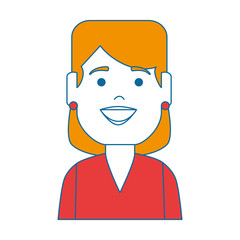 woman female avatar character vector illustration design