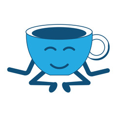 Kawaii coffee mug icon