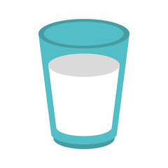 Milk glass cup icon vector illustration graphic design
