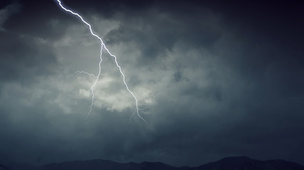 Dramatic thunder background