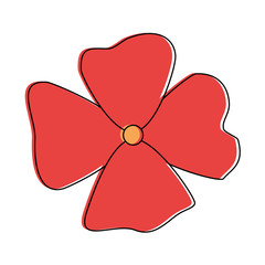 cute flower decorative icon vector illustration design