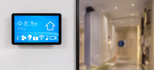 smart home system on intelligence screen