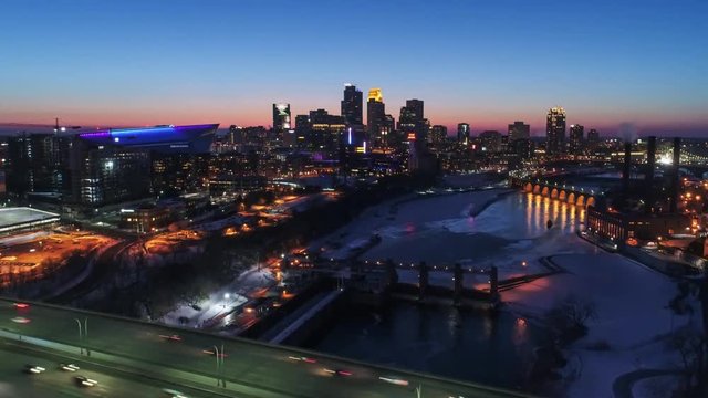 Minneapolis Time lapse at Night