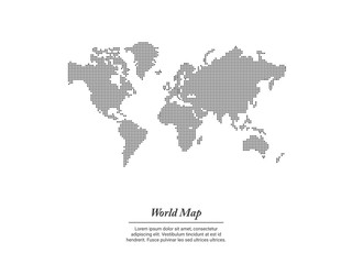 Fototapeta na wymiar Best popular World map Vector globe template for anything world wide, website, design, cover, annual reports. Flat Earth Graph World map illustration.