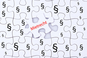 Puzzle zum Thema Mietrecht