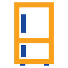 Refrigerator Flat minimal icon vector