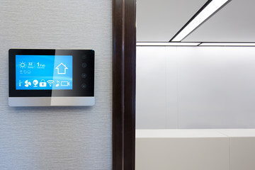 smart home system on intelligence screen