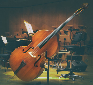 Cello Music instruments on a stage Orchestra concert