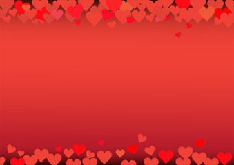 
Valentines Day Background . Romantic background of hearts. 