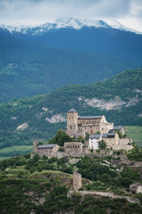 Fototapeta na wymiar Valere Castle in Sion, Switzerland