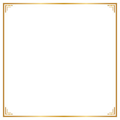 Decorative frame and border , Square, Golden frame, Vector illustration