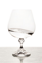 clean water in a glass
