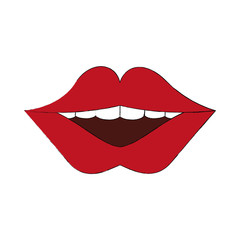 Mouth cartoon isolated icon vector illustration graphic design