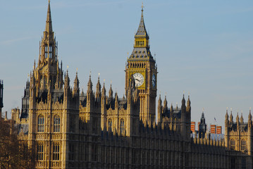Fototapeta na wymiar Big Ben and Parliament in London UK