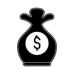 Money bag isolated icon vector illustration graphic design