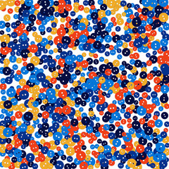 Vector Confetti Background Pattern. Element of design. Colored buttons on a white background