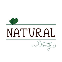 Natural product handwritten calligraphic logo with branches, leafs and olives. Vegetarian ecological food or cosmetics brand quality handdrawn logotype or label.