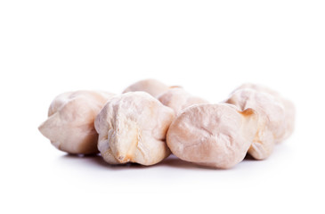 Dry chickpeas macro, healthy vegan food with a lot protein