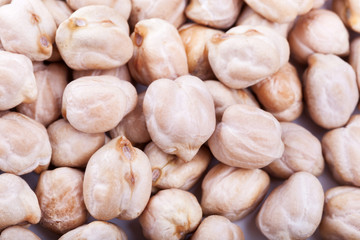 Dry chickpeas macro texture
