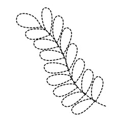 spring branch leaves nature foliage vector illustration