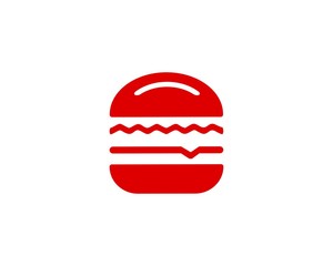 Red Burger logo icon