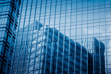 Fototapeta premium detail shot of modern business buildings in city