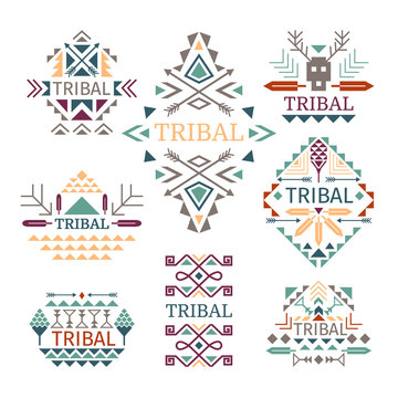 Tribal logo set