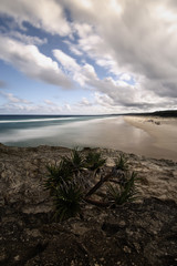 Main beach on Stradbroke Island, Queensland.