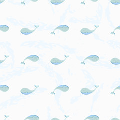 pattern with a whale image.