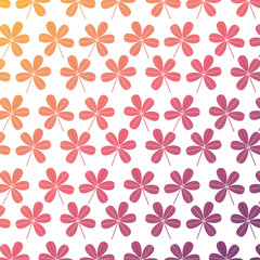 Fototapeta premium seamless pattern branch plant natural decoration vector illustration