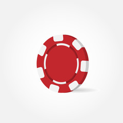 Vector image of casino chips.