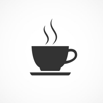 Vector image of icon coffee cup.