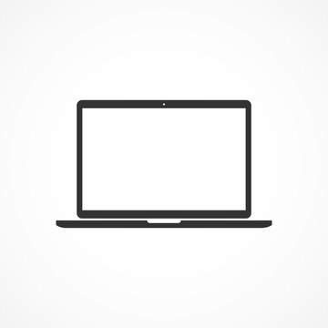 Vector image of icon laptop.