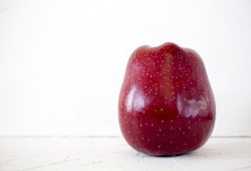 Fresh red Apple on white background