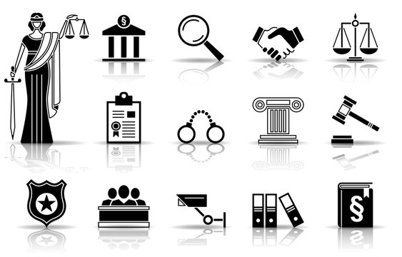 Justiz - Iconset (Schwarz)
