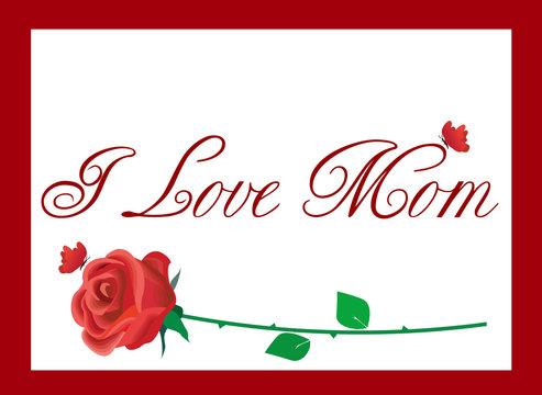 Graphic design of cards for mom - Mother's Day, March 8, birthday. Love and care.