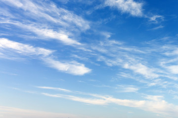 Obraz premium Beautiful vast blue sky with amazing cloud background. Shape independent, Elements of nature.